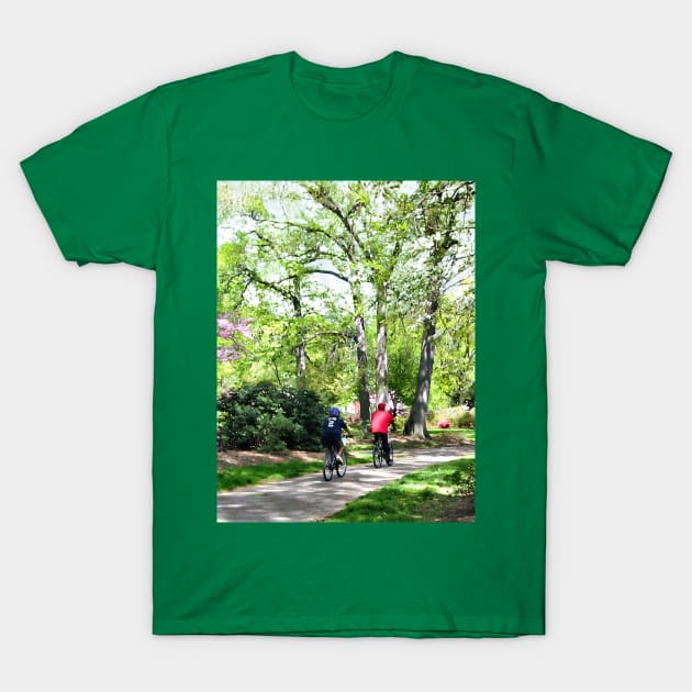 Spring - Bicycling in Spring T-Shirt by SusanSavad